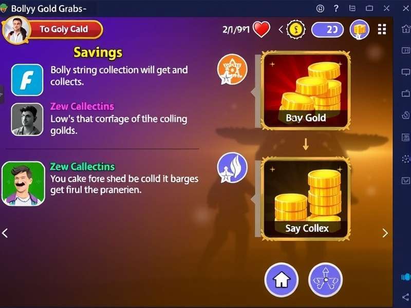 Bollywood Gold Grab gameplay screenshot showing gold collection mechanics